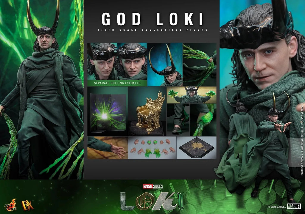 In Stock HotToys DX40 DX41AE God Loki Gel Hair Version Hair Transplant Version 1/6 Anime Action Figure Toy Model Collection