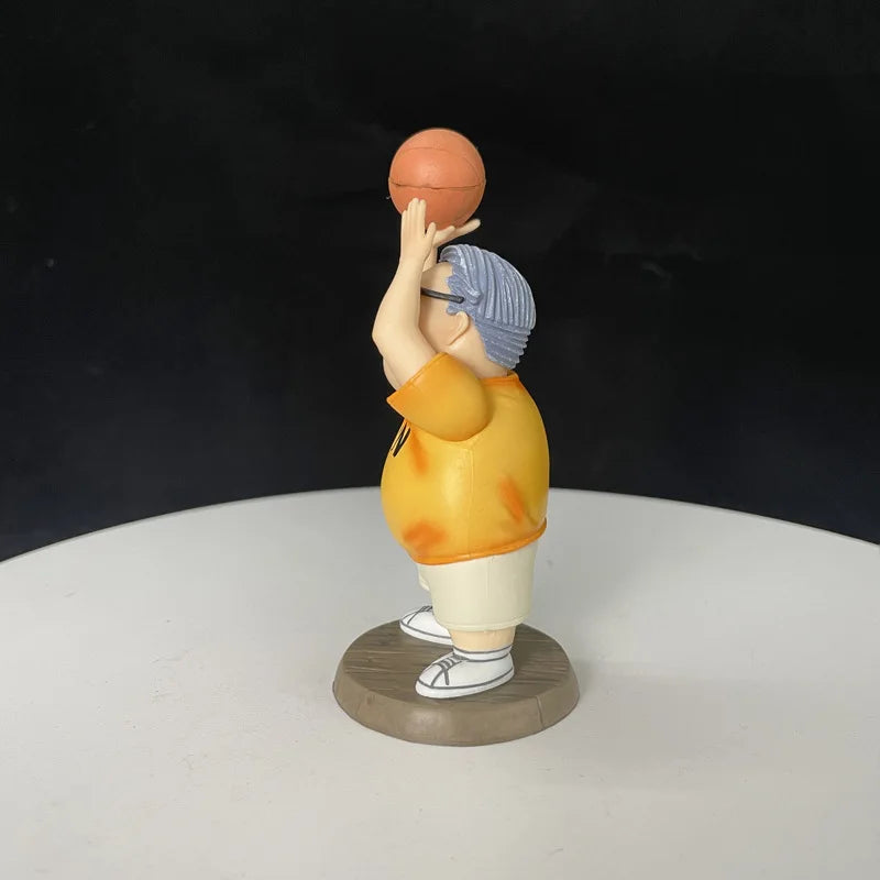 12cm Slam Dunk Shohoku Mitsuyoshi Anzai Cute Edition Anime Figure Model Statue Boys Collection Desktop Decoration Ornament Toys