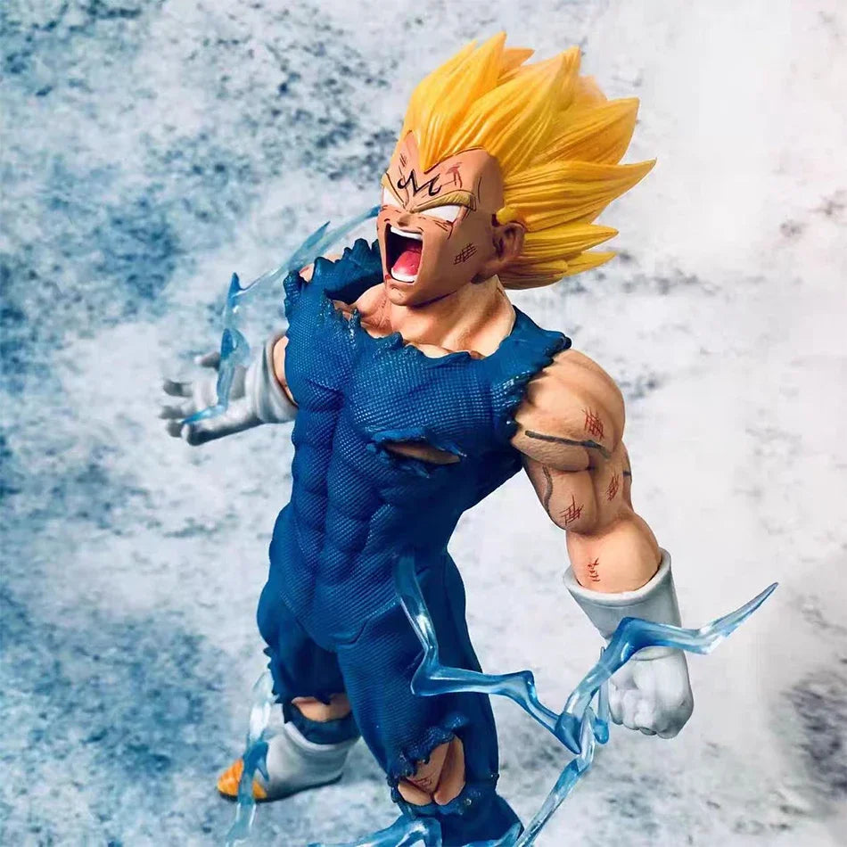 HOT 28cm Dragon Ball Z GK Figure MAXIMATIC The Vegeta Super Saiyan Son Majin Vegeta Self-Destuct Vegeta Figure Toys Model Gift