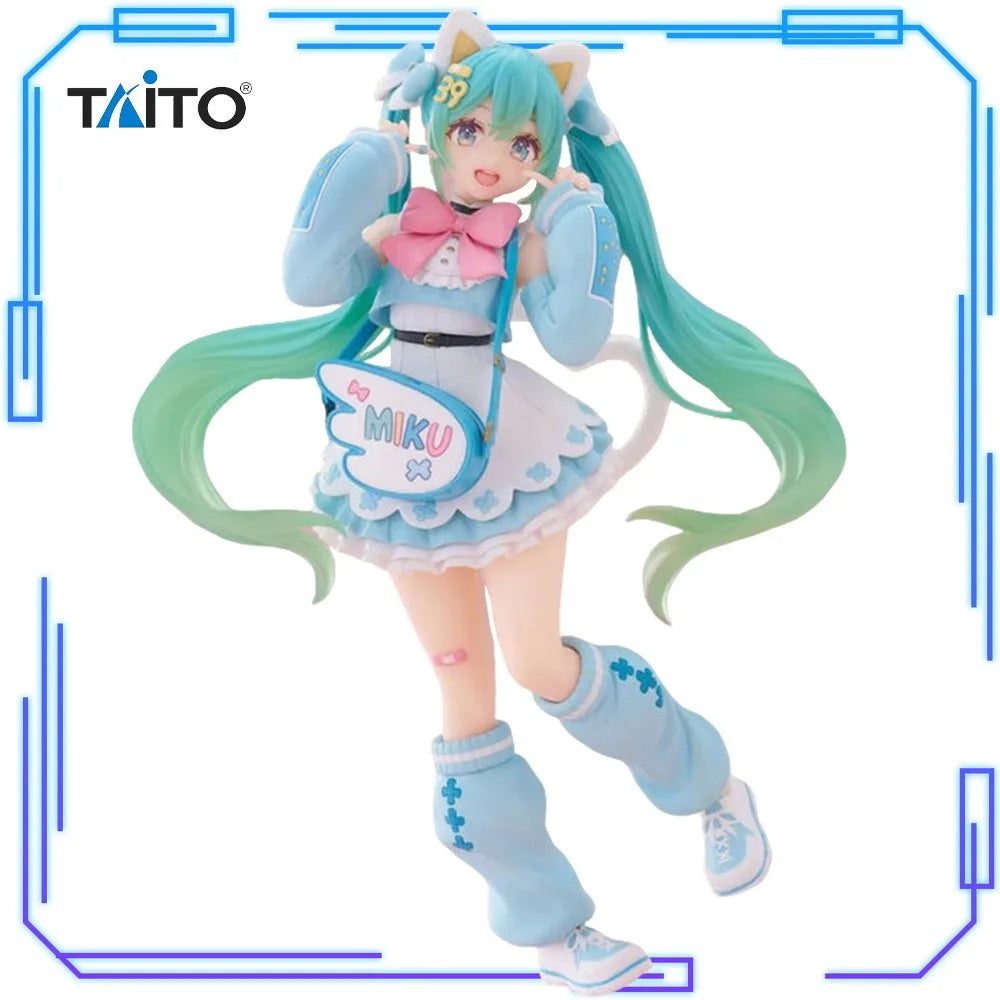 In Stock Taito Original Genuine Piapro Characters Hatsune Miku Fashion Series Fancy 18cm Collections Model Toy Figures Xmas Gift