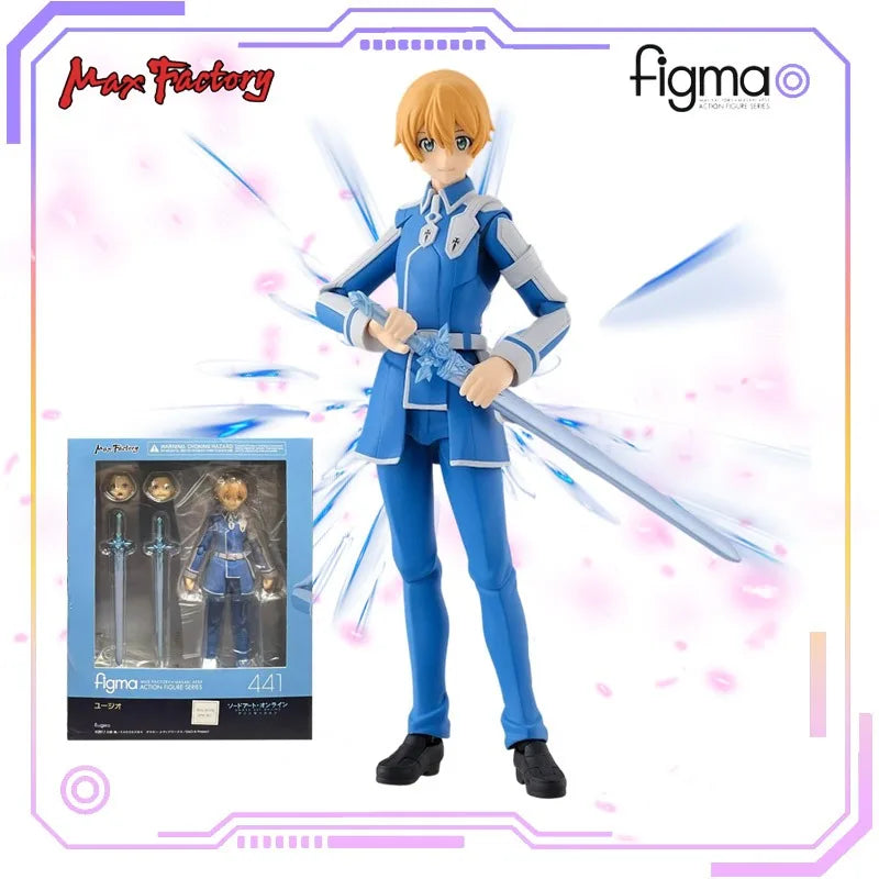 Max Factory Original Figma Series Sword and Sword God Domain Kirito Ren/Yujio/Lian Toy Movable Model Knight Collection Gift