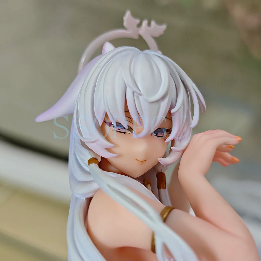 27cm Native Figure HOTVENUS Pure White Angel-chan 1/6 Anime Girl PVC Action Figure Toy GK Statue Adult Collection Model Doll Toy