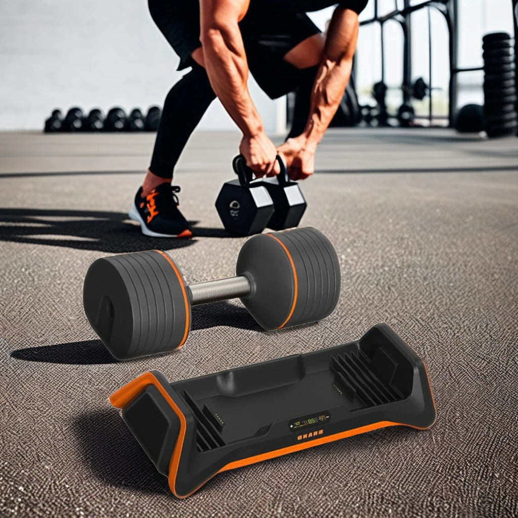 Customized 18kg Smart Dumbbells New Design Adjustable Training Equipment for Home Gym with Fitness Dumbbell Sets