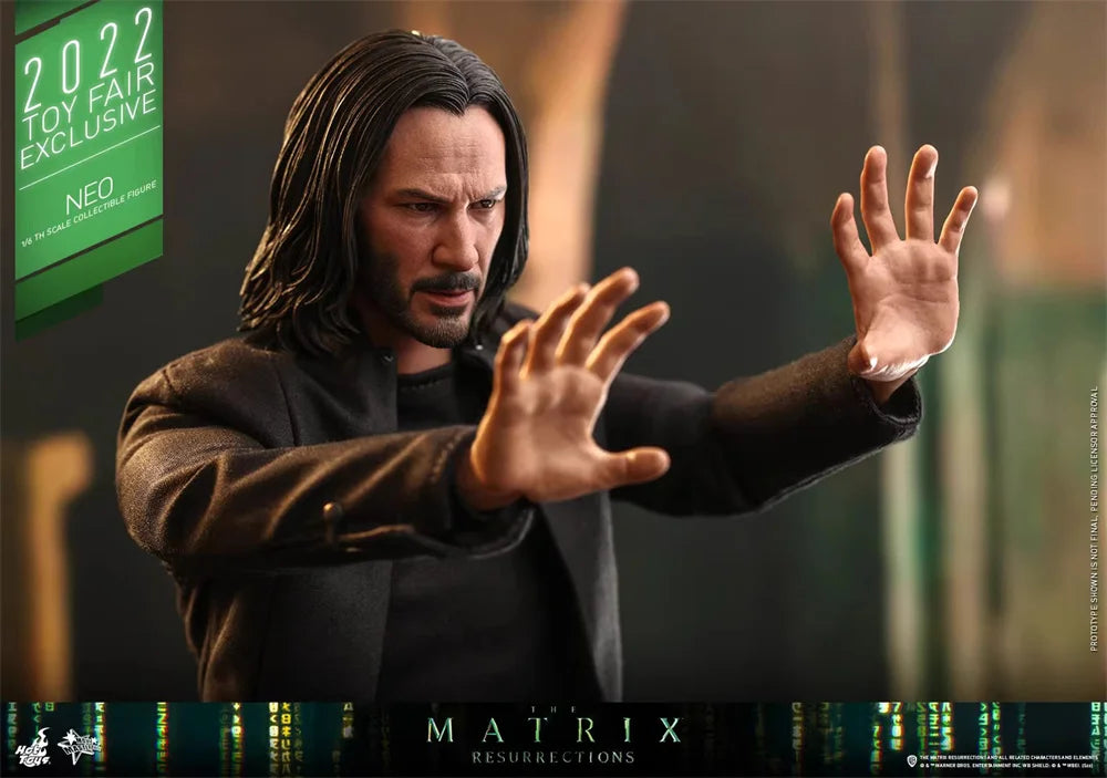 HT HotToys MMS657 1/6th Scale Collectible Neo Cloth Action Figure The Matrix Resurrections Movie Keanu Reeves 12inch Soldier