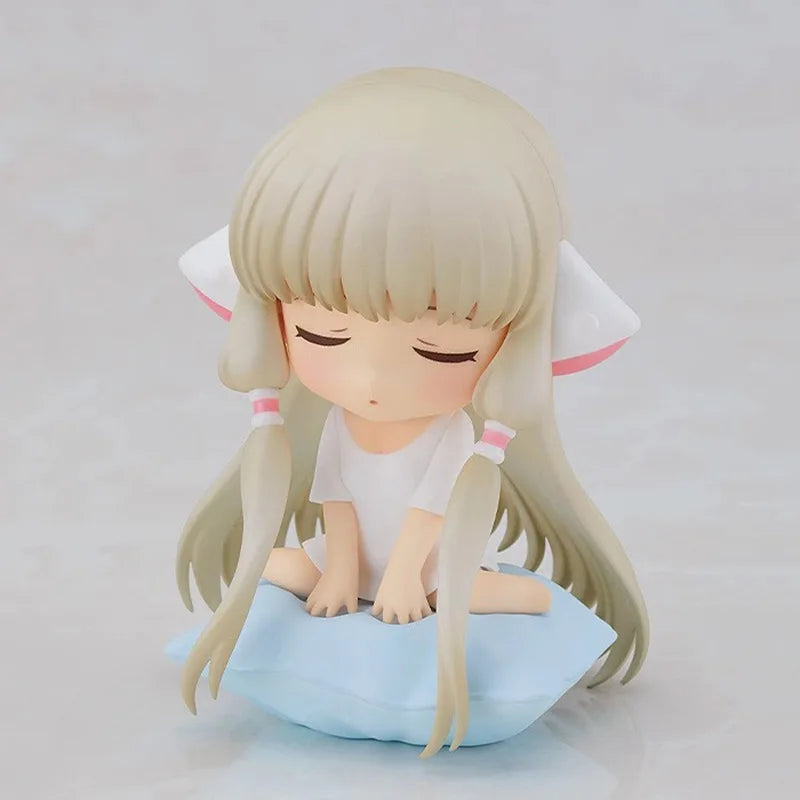 Anime Chobits Chi 2053 Q Version Movable Interchangeable Face Boxed Action Figure Desktop Ornament For Anime
