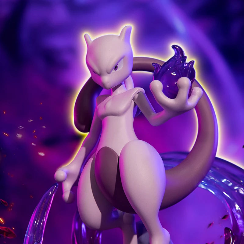 Anime Pokemon Cool Mewtwo Action Figures High-Quality Original Genuine Collect Model Ornaments Kids Toys Birthday Gift