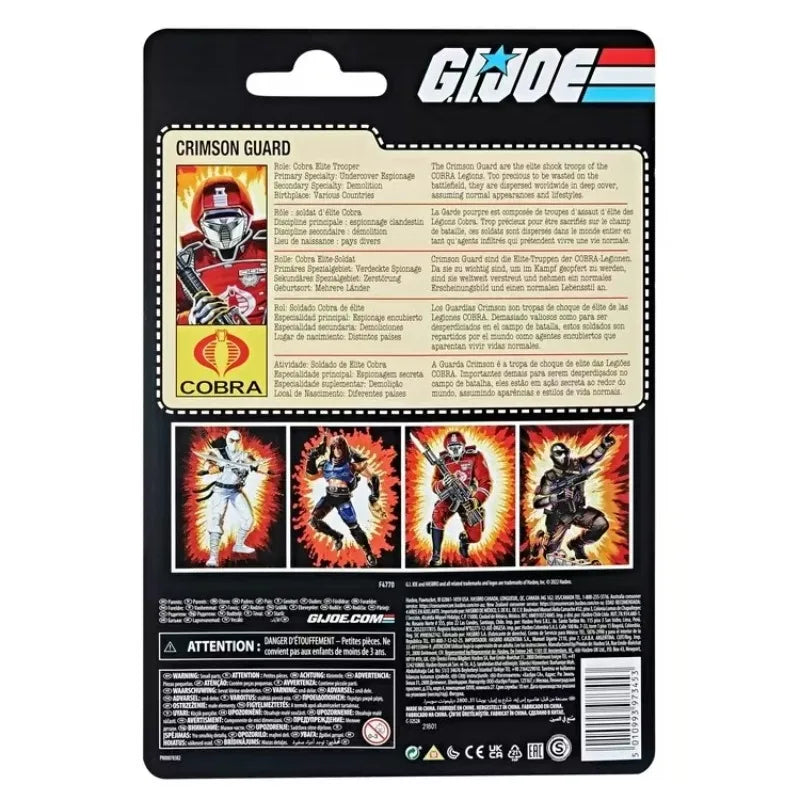 Original Hasbro G.I. Joe Classified Series Retro Cardback Crimson Guard Action Figure Toy Collection Model