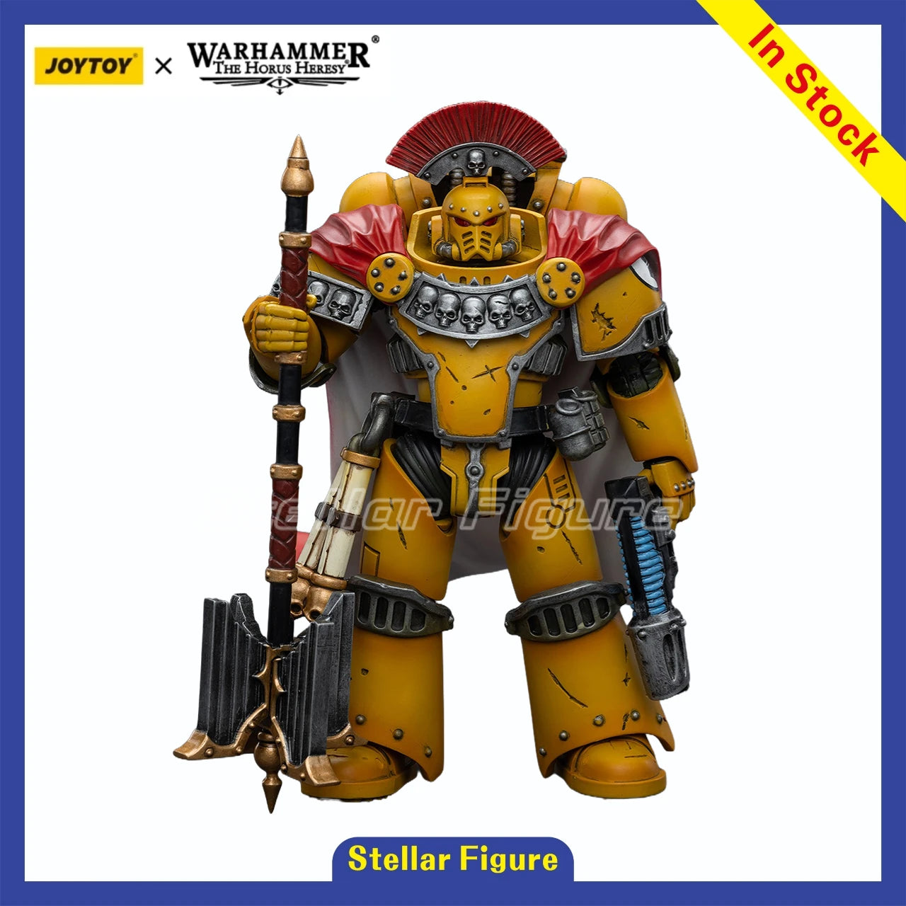 [SF] JOYTOYS 1/18 Action Figure Warhammer 40K Imperial Fists Legion Chaplain Consul  Prime Model Toy Gift