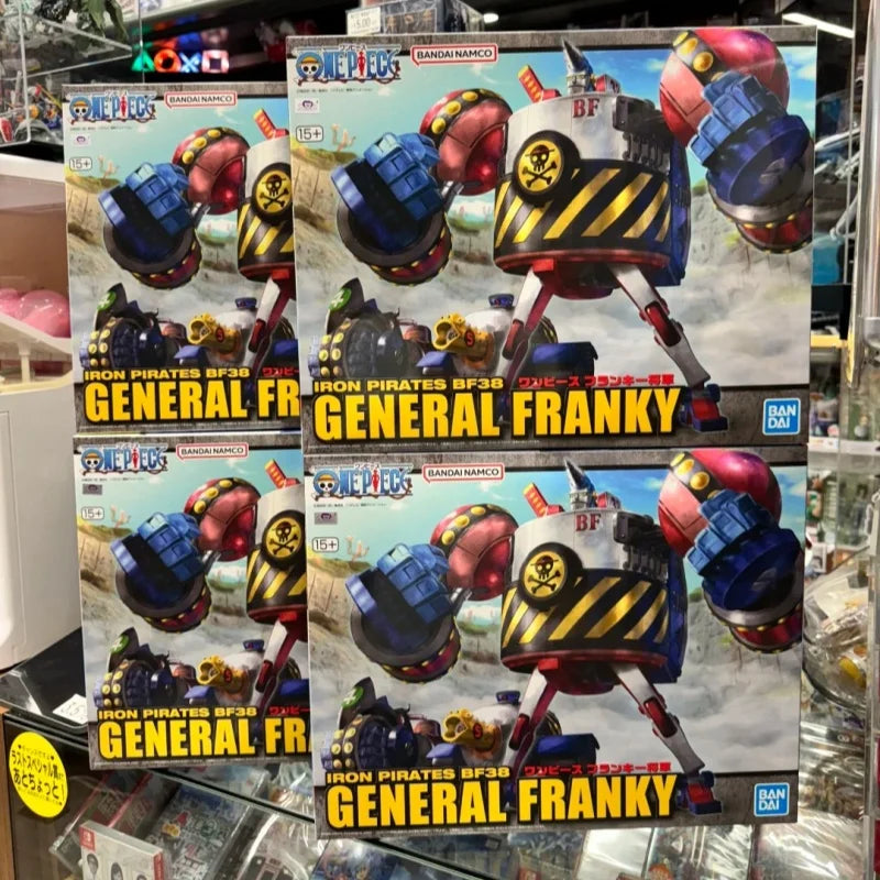 Bandai One Piece Model Kit General Franky Action Figure Building Kit Anime Figures Collectibles Model Toys Boys Birthday Gift