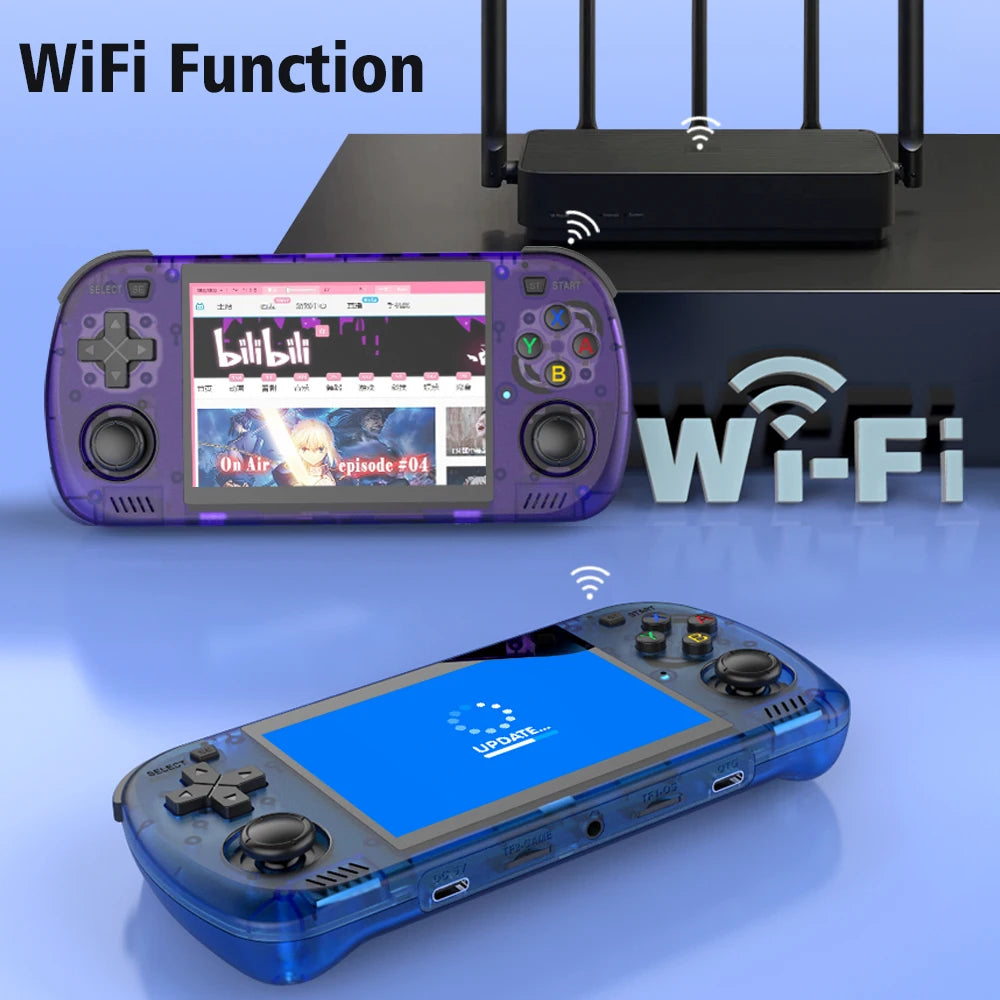 R36H PRO MAX retro portable gaming console features a 4.2-inch IPS display, comes with a built-in 64GB storage card, and include