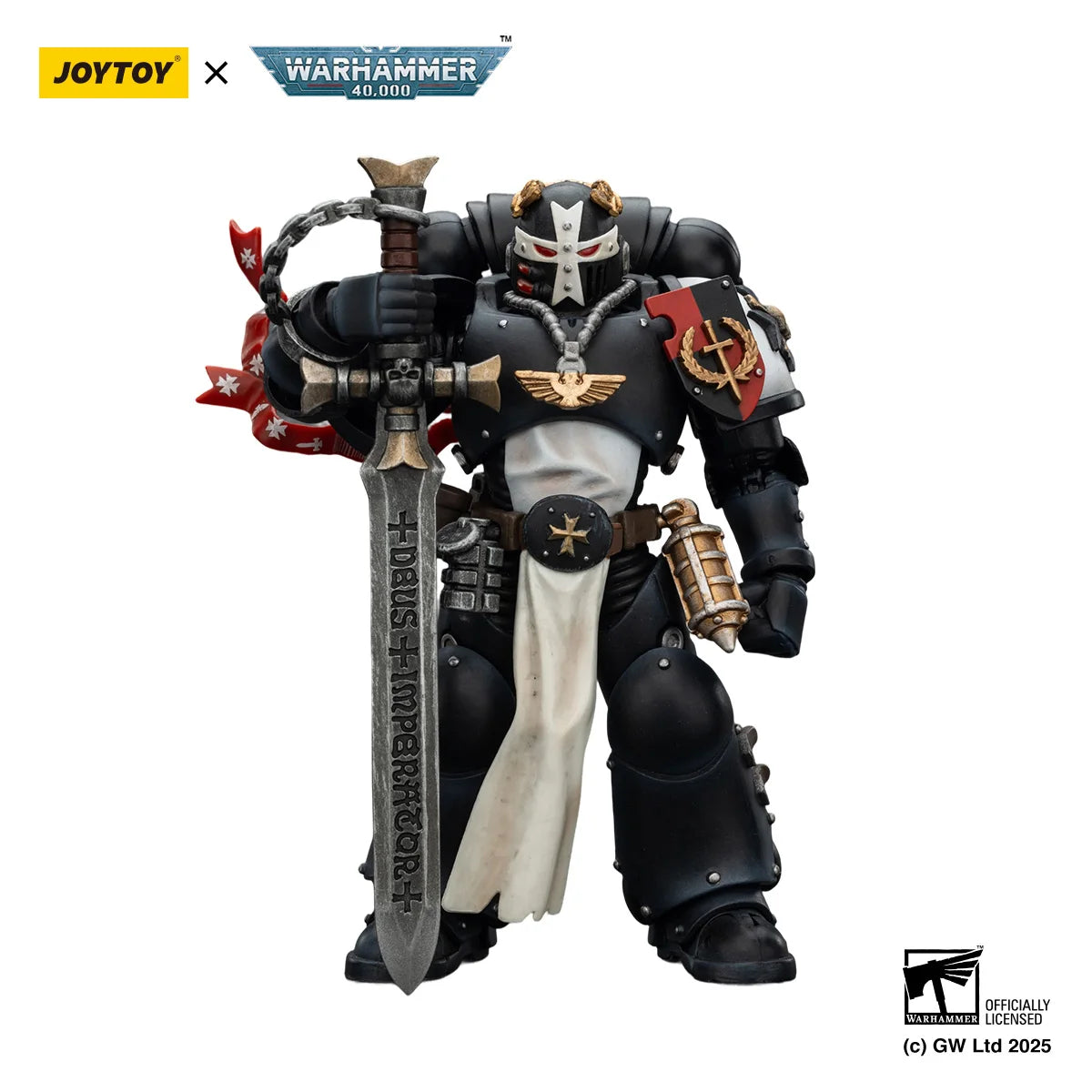 【In Stock】JOYTOY Warhammer 40K Black Templars Emperor's Champion"Bayard's Revenge" 1/18 Action Figure