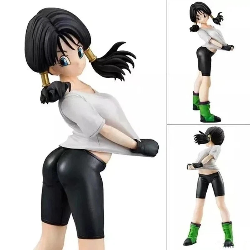 Anime Dragon Ball Videl Glitter Glamours Standing Posture Pvc Figure Model Beauty Girl Ornament Desktop Decor Collectible Toy