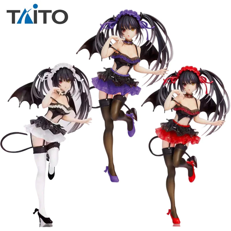 In Stock Original TAITO Date A Live Tokisaki Kurumi Little Devil Anime Figure Desktop Ornaments Model Collection Model Doll