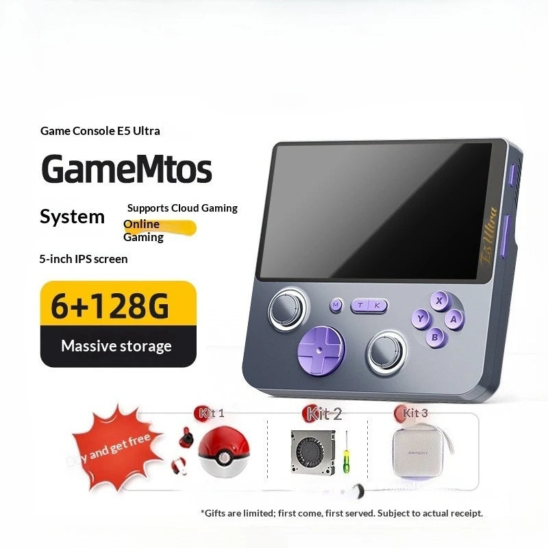 GAMEMT E5 Ultra Game Console 5" 1280*720 60Hz IPS Touch Screen 5000mAh Hall-Effect Joystick Portable Android Handheld Consoles