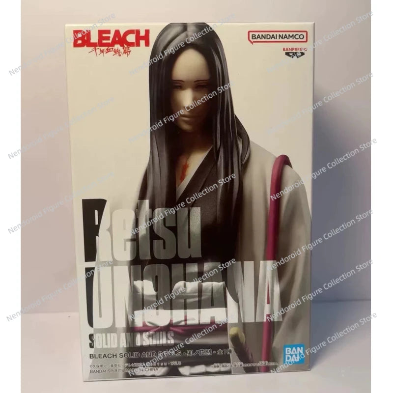 In Stock Bandai BANPRESTO Solid and Souls BLEACH Unohana Retsu Anime Action Figure Toy Gift Model Collection Hobby