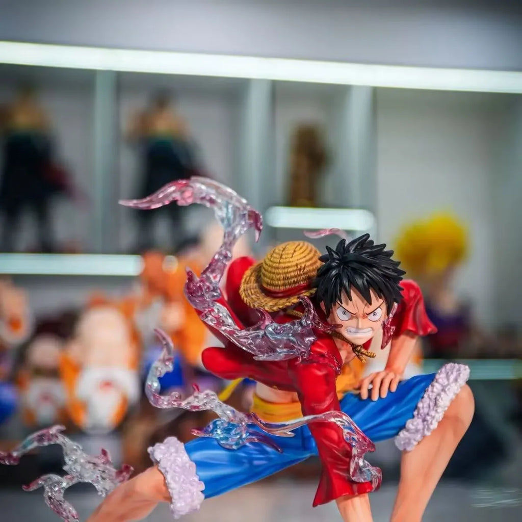 16cm One Piece Luffy Two Kinds Red Or White Anime Figure Figures Models Pvc Statue Models Boys Collectible Ornament Doll Toys