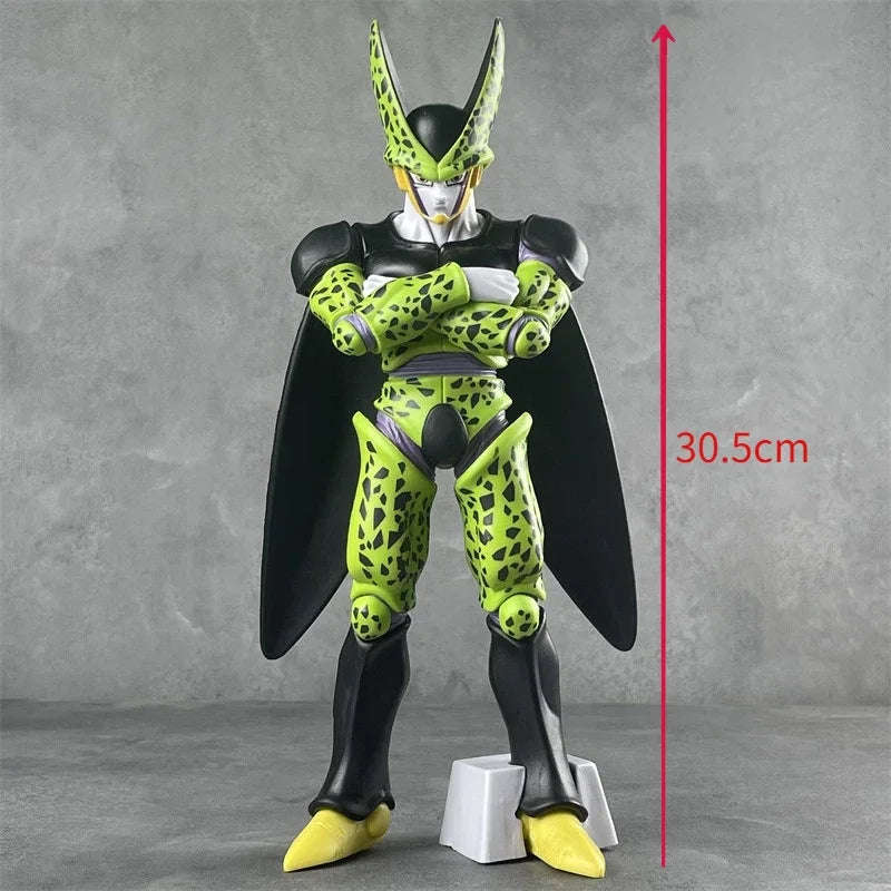 Dragon Ball Z Anime Figur Cell Actionfiguren Ultimative Form Dbz Super Saiyajin Modellpuppen Kinderspielzeug Sammlerautodekoration