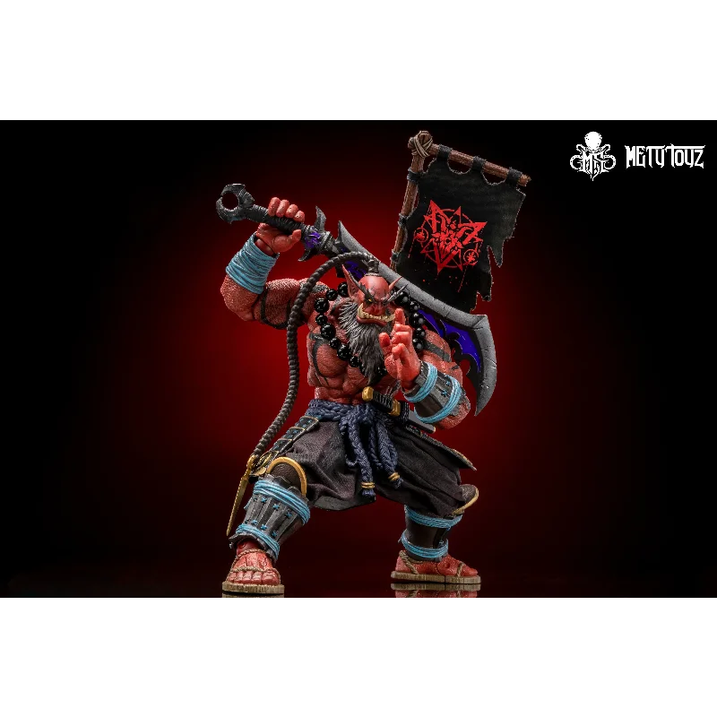 Spot Goods Metytoyz 2024 Burningblade Clan Theblademaster Red Version 8" Scale 20cm Action Figure Samuro Collectible Model Gift