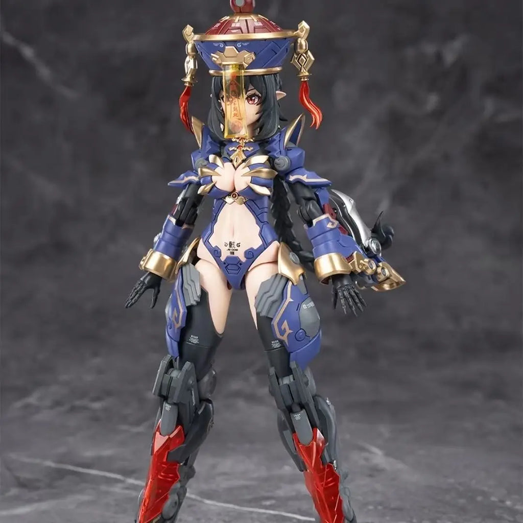 Original Hemoxian Figure Jiulian Figures Reverberation Of Medta Figurine 1/12 Zombie Girl Assembly Model Kit Collection Toy Gift