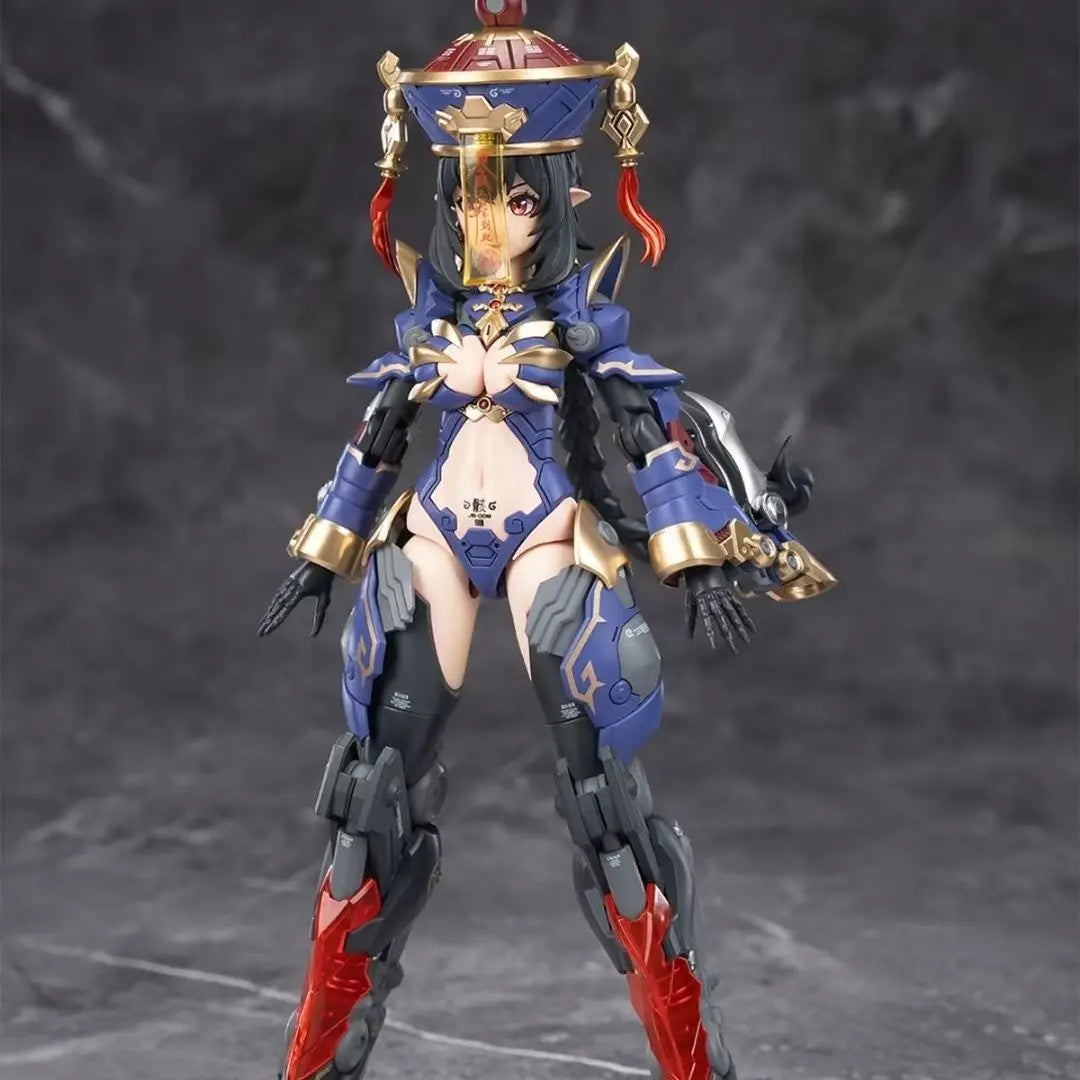 Original Hemoxian Figure Jiulian Figures Reverberation Of Medta Figurine 1/12 Zombie Girl Assembly Model Kit Collection Toy Gift