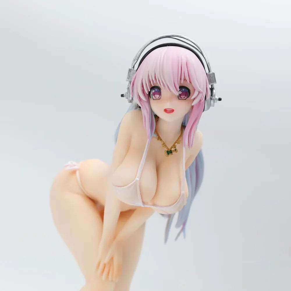 New 20cm 1/7 SUPER SONICO THE ANIMATION Anime Figure SUPER SONICO Figure PVC Model Statue Room desktop decoration Toy Gifts