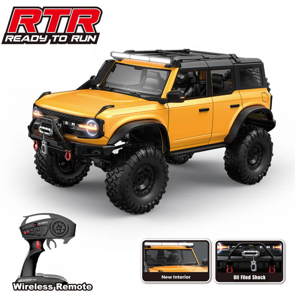 RC Crawler 1/10 Rc кола 4WD RTR HB R1001 с LED 2.4G електрическо дистанционно управление Rock Buggy офроуд превозно средство Rc коли за възрастни
