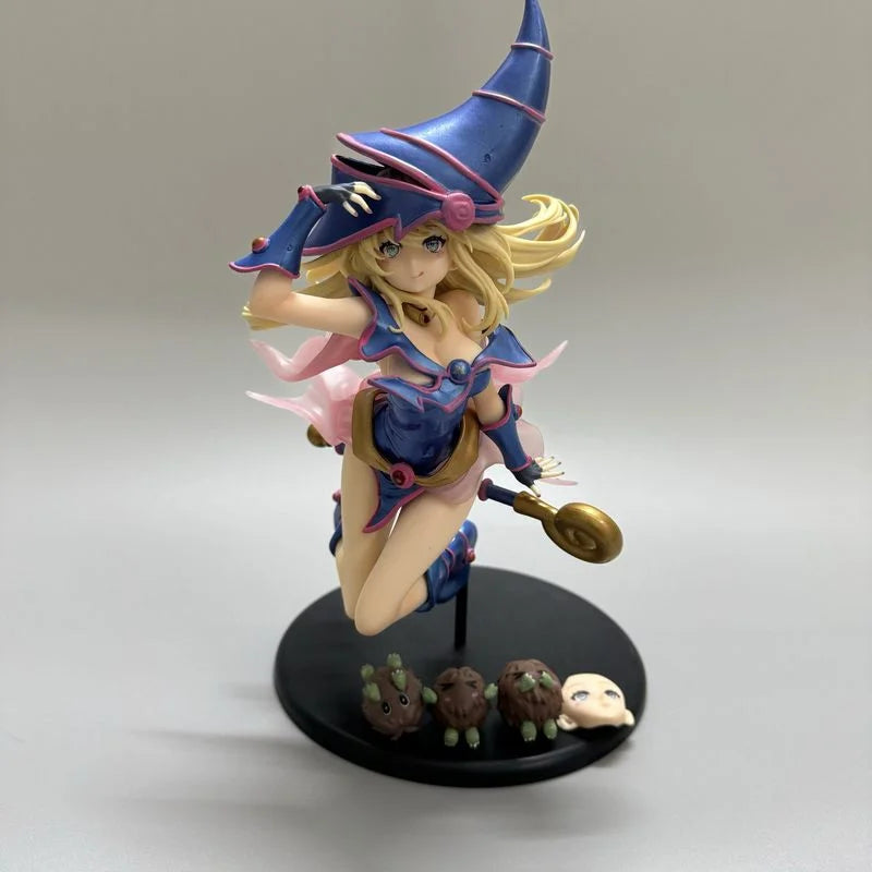 Yu Gi Oh Dark Magician Girl Gk Figure With Kuriboh Replaceable Face Anime Game Statue Desktop Decor Collectible For Anime Fans