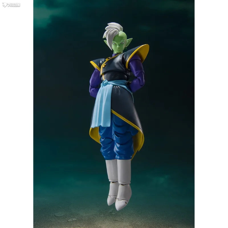 BANDAI Genuine S. H. Figuarts Series Movable Toys Dragon Ball Series Zamas，Super Saiyan Beijit，Capsule Motorcycle Model Movable