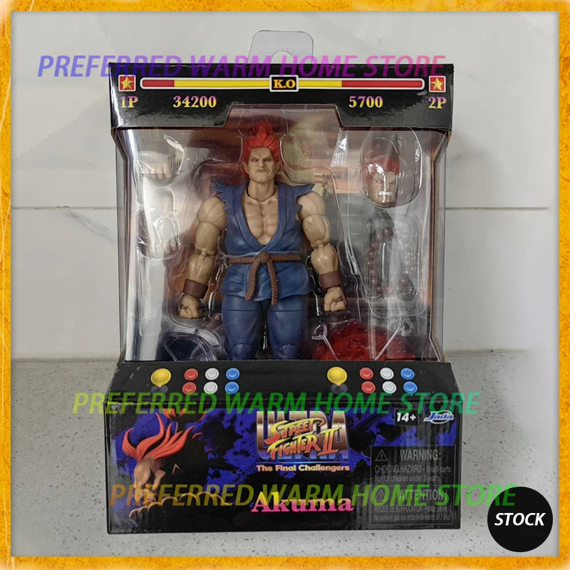 In Stock Originate JADA TOYS SF AKUMA Gouki Balrog E.Honda Edmond Honda Cammy White Movable Model Game Anime Figures Model Toys