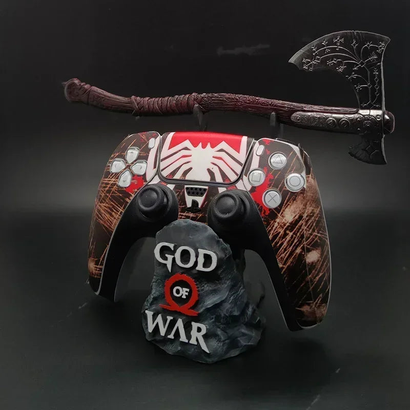 15cm God of War Figure Gamepad Bracket The Leviathan Axe Blade of Chaos Kratos Game Ornament Collection Desktop Display Gift Toy