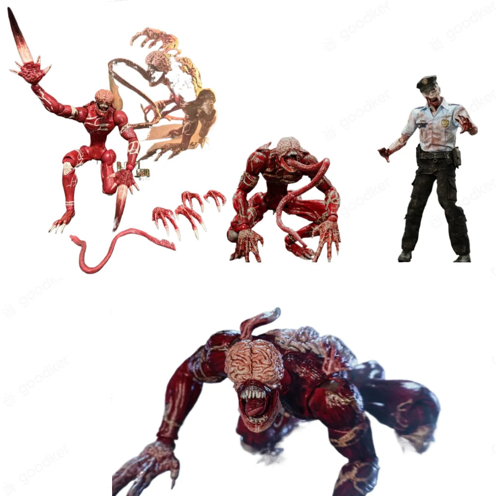 Resident Evil 6 Inch 1/12 Licker Zombie Anime Model Toys for Boys Gifts Original Box