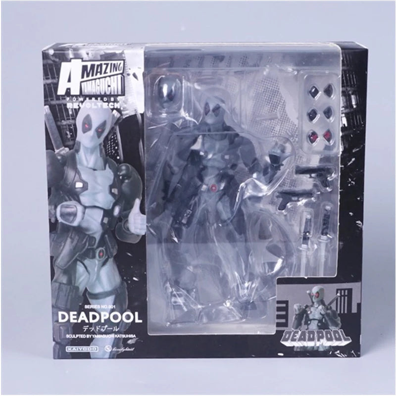 Yamaguchi Revoltech Deadpool Action Figure Deadpool X-Men Superhero Figurine KAIYODO Movie Model Toys for Kids Gift