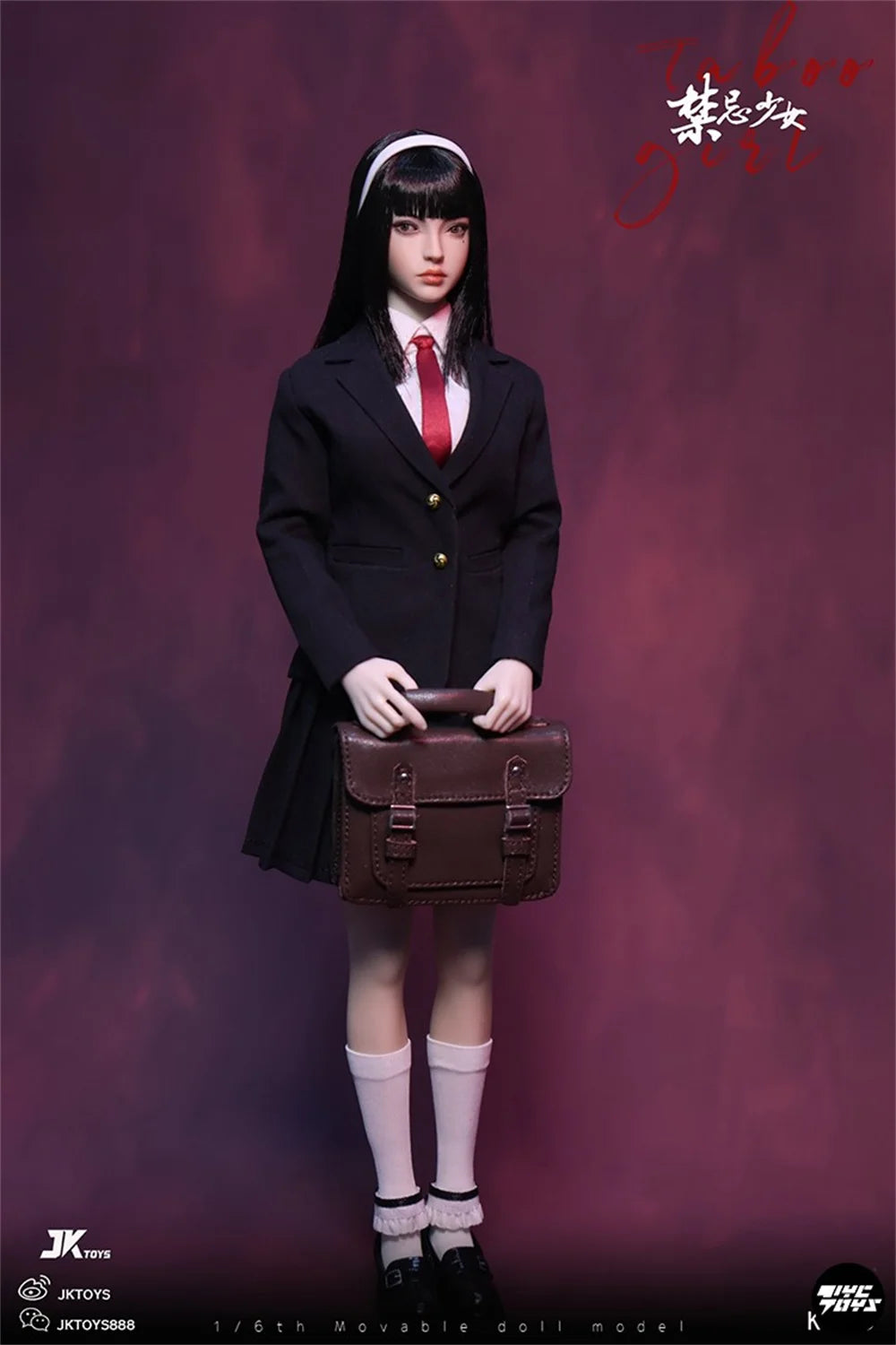JKTOYS K-005 1/6 Scale Cosplay Tomie Taboo Girl Movable Eye Headed Sculpture Full Set for 12inchs Action Figure Model