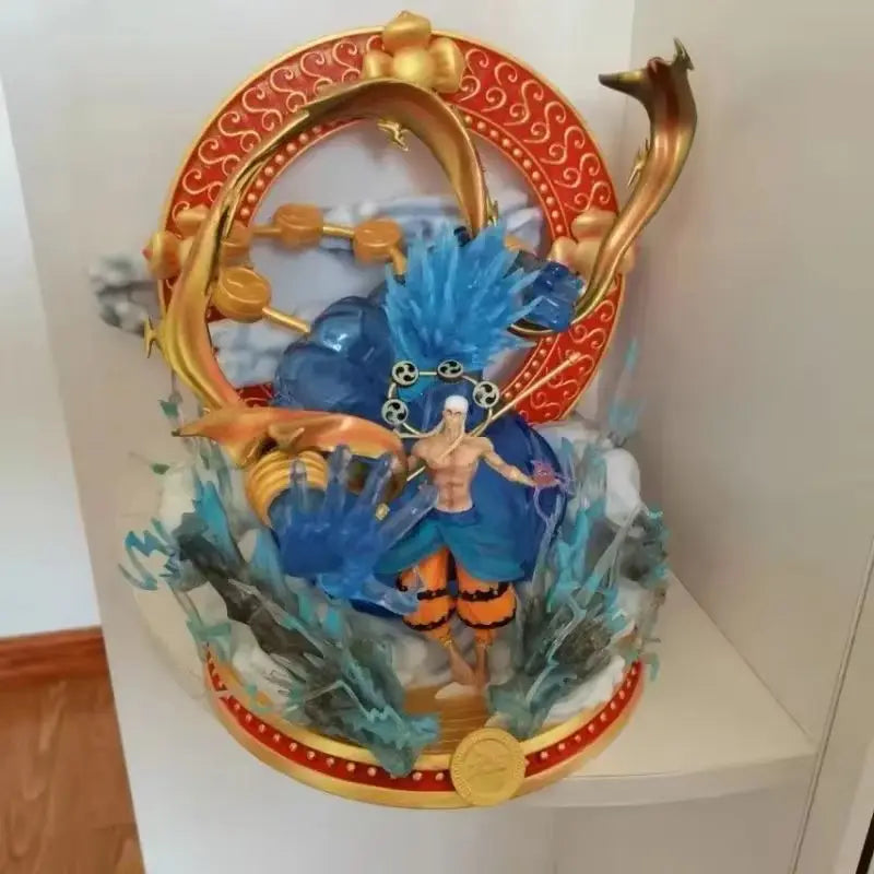 30cm One Piece Anime Figurethor Enel Gk Figurine Oversized Manga Statue Action Model Toys Figure Collectible Ornaments Kid Gifts