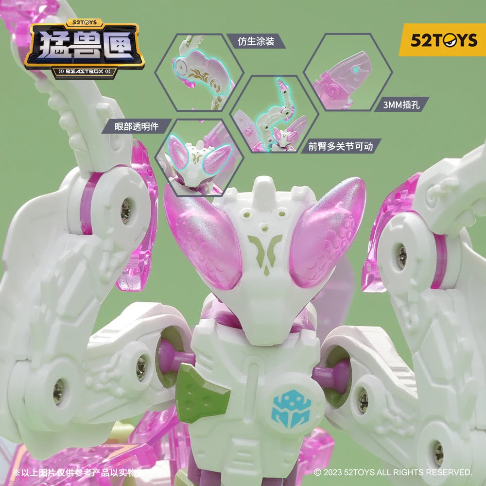 52TOYS Beastbox BB-37LO LOTUS  Mantis Deformation Robot, Converting in Mecha and Cube, Action Figure, Collectible Gift for teens