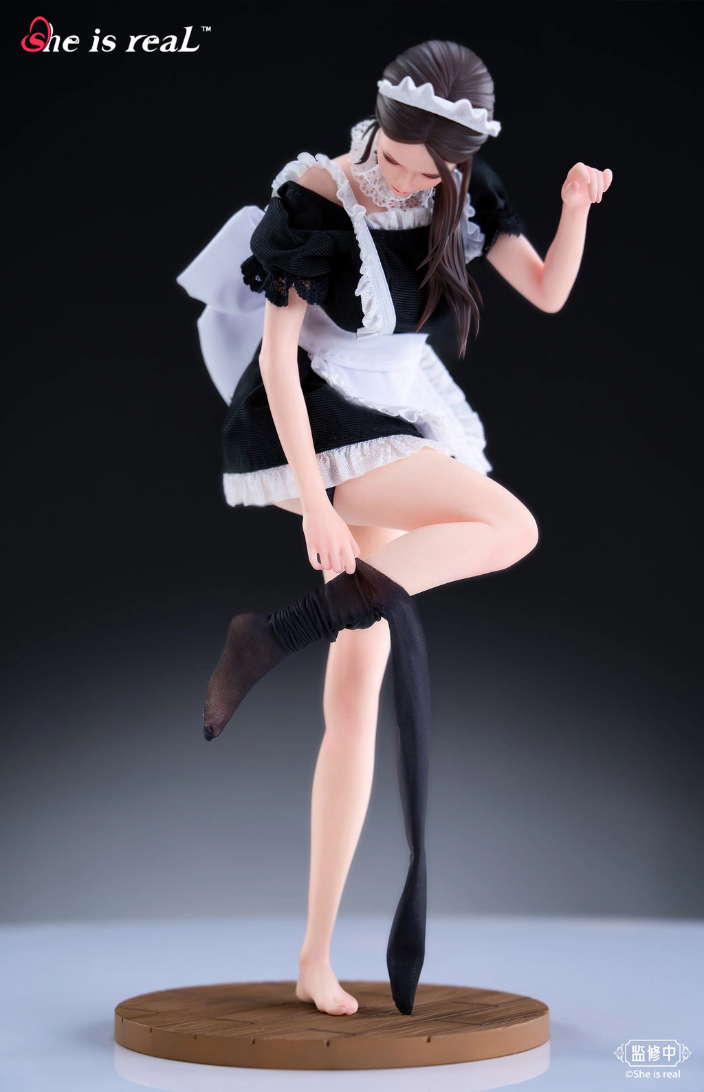 New In Stock Original She is real Bearpanda × Lou LL 1/6 Maid Ultra Realistic Figure Beautiful Girl Model Toys Ornament