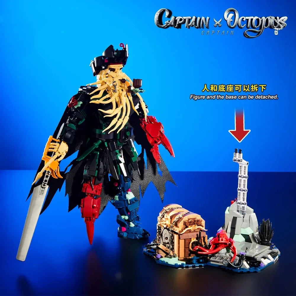 1705Pcs MOC Creativity Pirate Captain Character Building Blocks Bricks Assembling Model Toys for Boys Kids Christmas Gifts Sets
