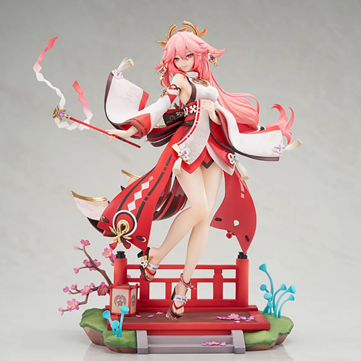 Original Genuine APEX Prepainted Genshin Impact Yae Miko Astute Amusement Ver. 1/7 H=280mm Game Character Figure Decoration Gift