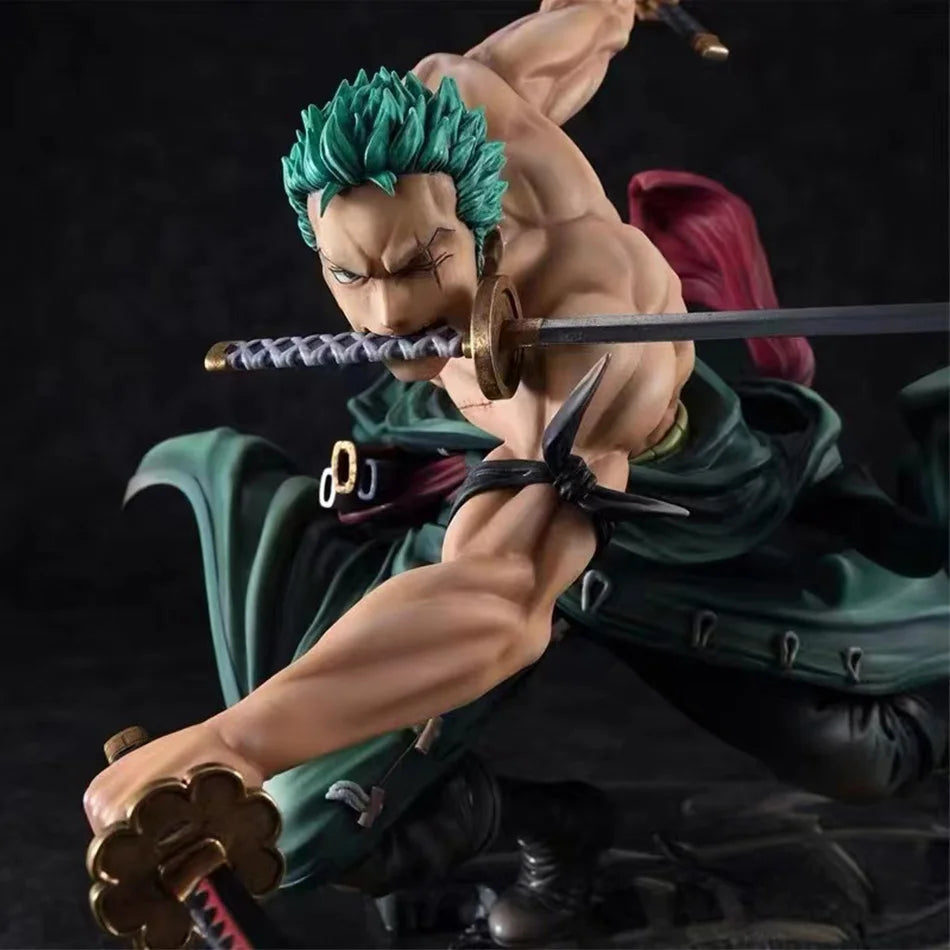 One Piece Roronoa Zoro Anime Action Figure - Three-Blade Sa-Maximum Manga Statue Model for Collectors And Kids