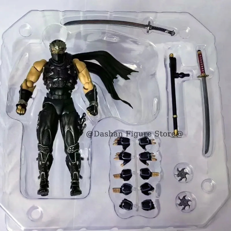 Revoltech Ninja Gaiden RYU HAYABUSA Action Figure Kaiyodo Amazing Yamaguchi Razor’s Edge Figurine 17cm PVC Collection Model Toys