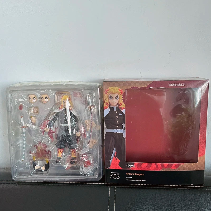 Figma Demon Slayer Figure Kimetsu no Yaiba Rengoku Kyoujurou 553 Gift Collection Model Toys