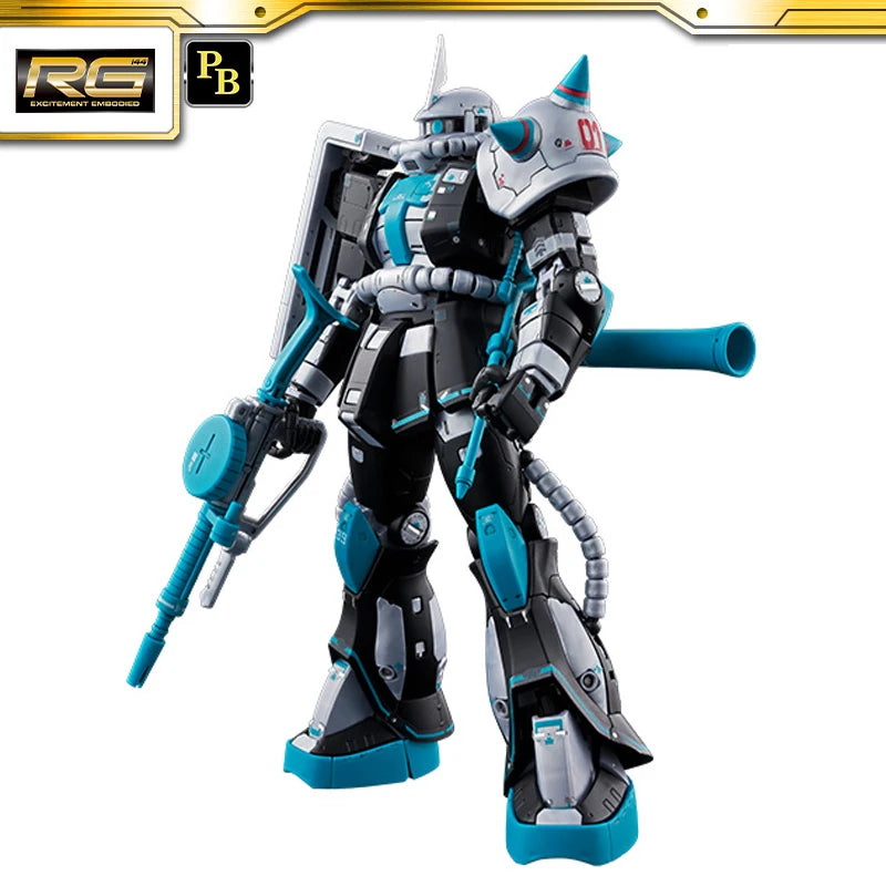 In Stock RG 1144 MS06S Zaku II Hatsune Miku Version Figure Model Bandai Gundam X Miku Anniversary Robot Special Project