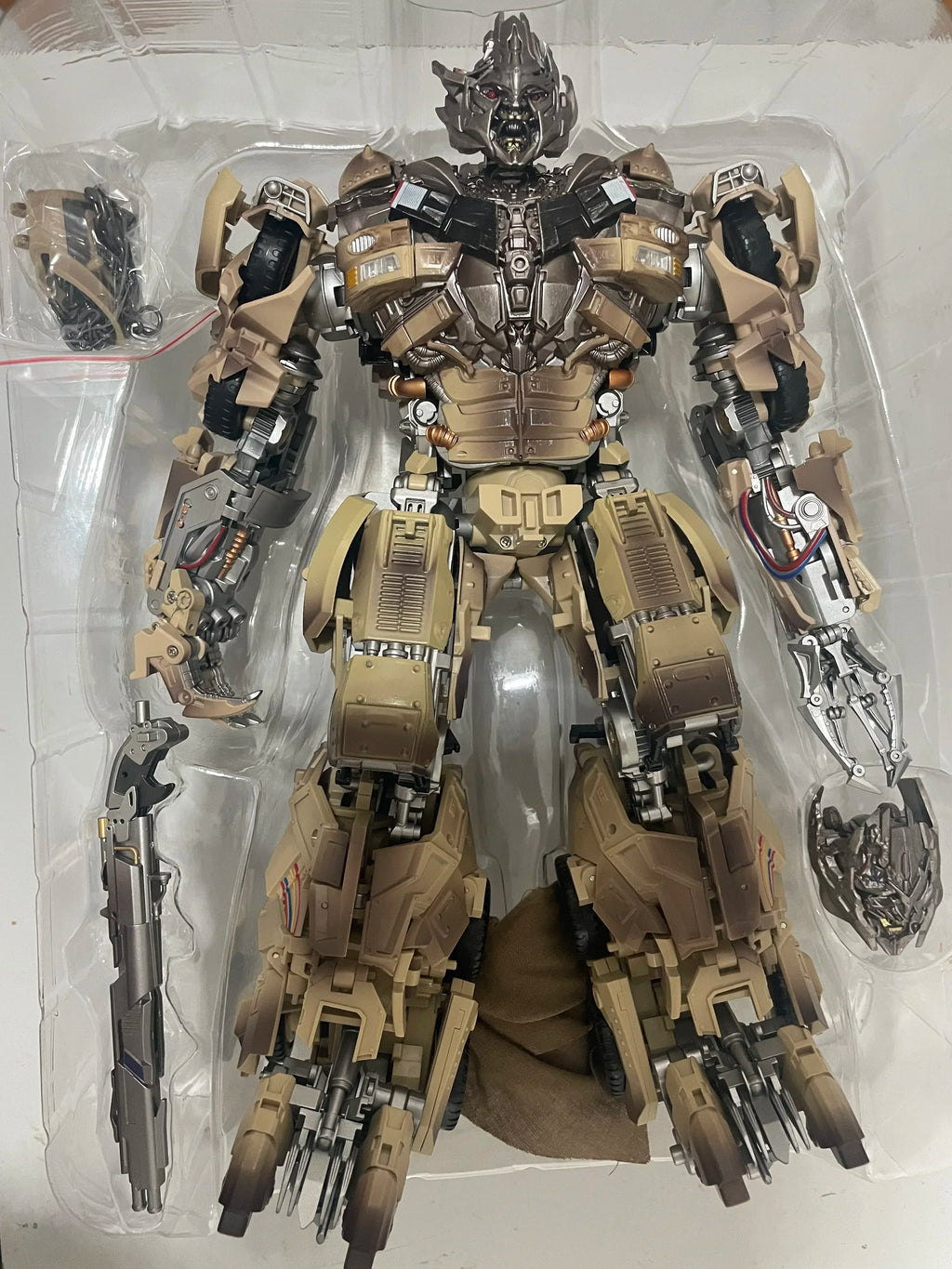 Transformation DP01 DP-01 Oil Tank Car Alloy Enlarged Desert War Damage Edition  35CM Autobot Action Figure Toys Gifts IN STOCK