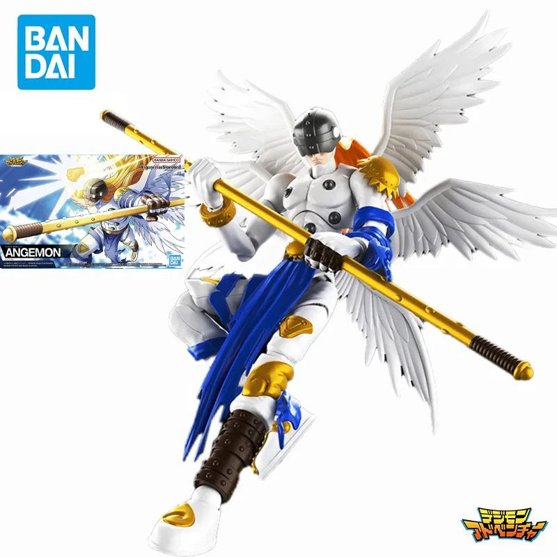 Original In Stock BANDAI Figure-rise Standard Anime Digimon Omegamon Garurumon Angemon Alphamon War Greymon Figure Action Model