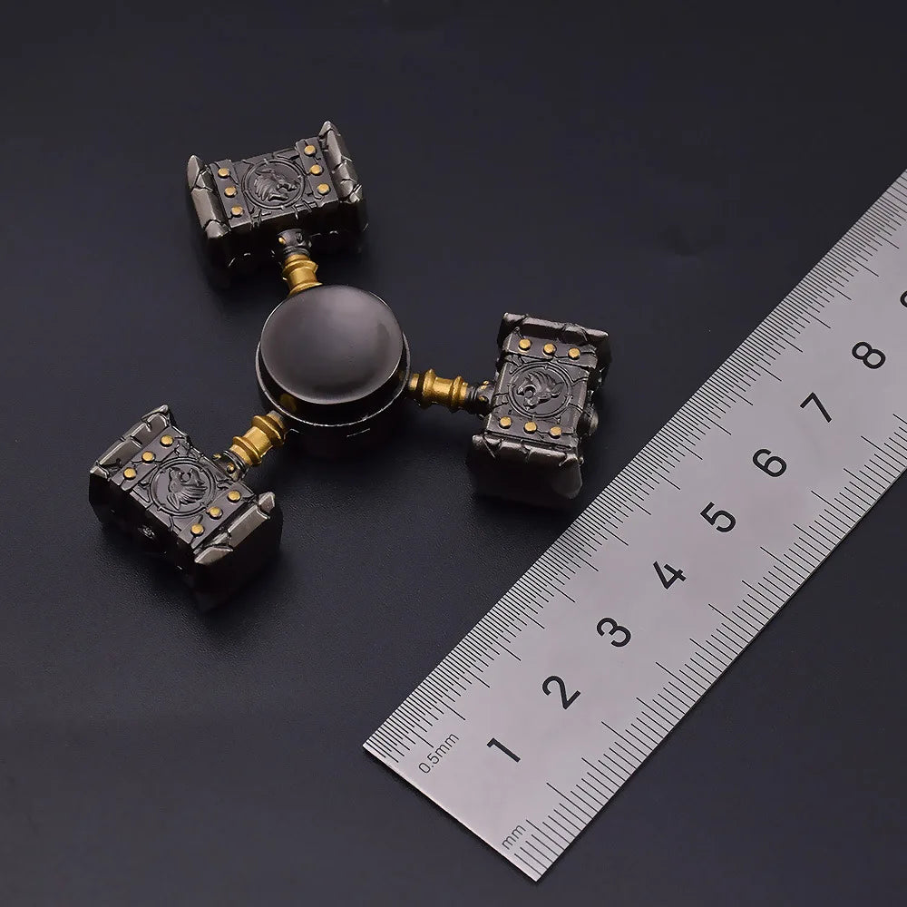 6 cm World of Warcraft Ogrim Doomhammer Legierung Schwerter Schild Spiel Schlüsselanhänger Waffe Modell Replik Katana Weihnachtsgeschenk für Toy Boy