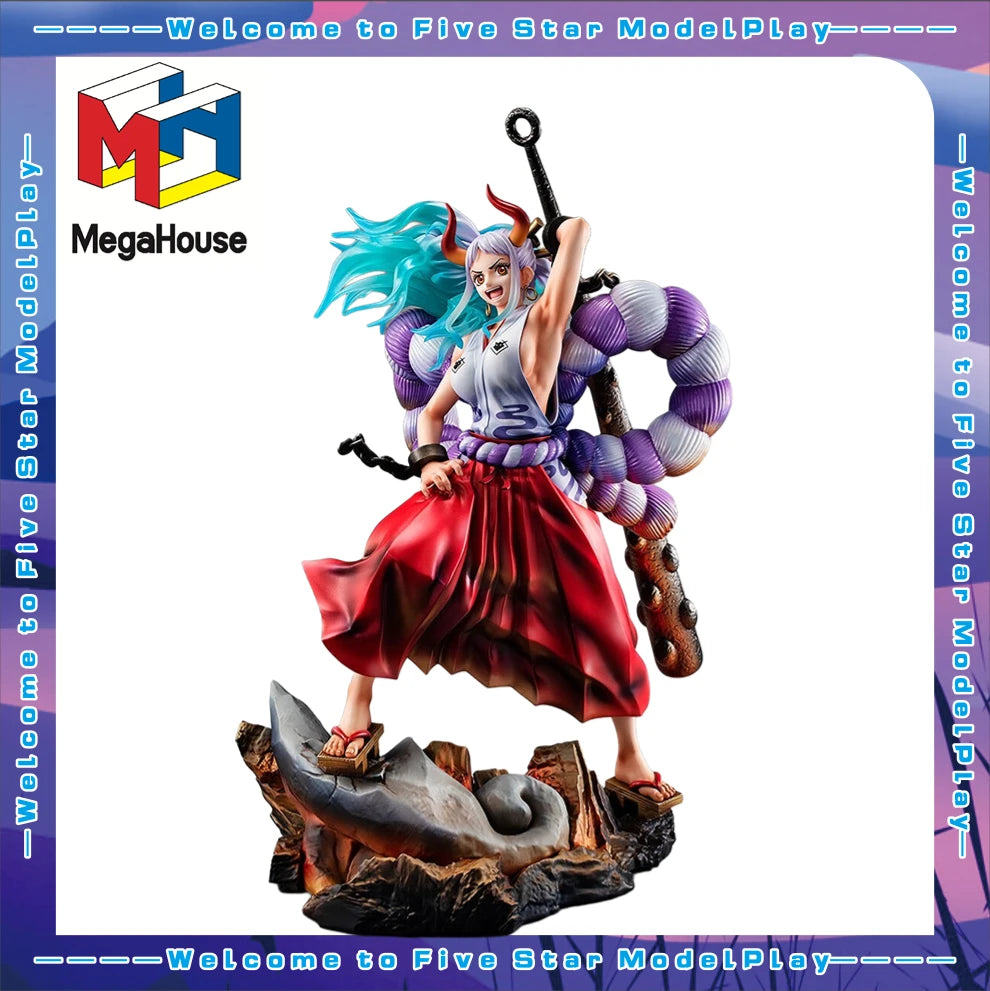 In Stock Original MegaHouse POP Neptune "WA-MAXIMUM" Yamato Anime Doll Figure Model Toys Gifts