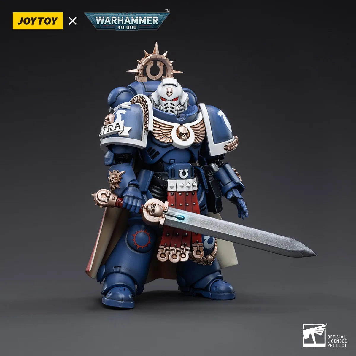 【На склад】 JOYTOY Warhammer 40K 1/18 Екшън фигурка Ultramarines Primaris Captain Model Toy Boy Подаръци 3.75 инча