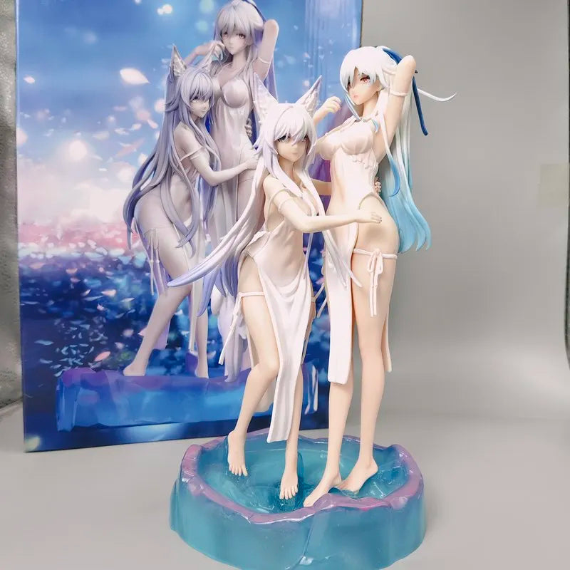 Honkai Star Rail Jingliu Baiheng Anime Ceramic Mug Double Figure Statue Model Manga Gamer Gift Collectible Decorative Peripheral