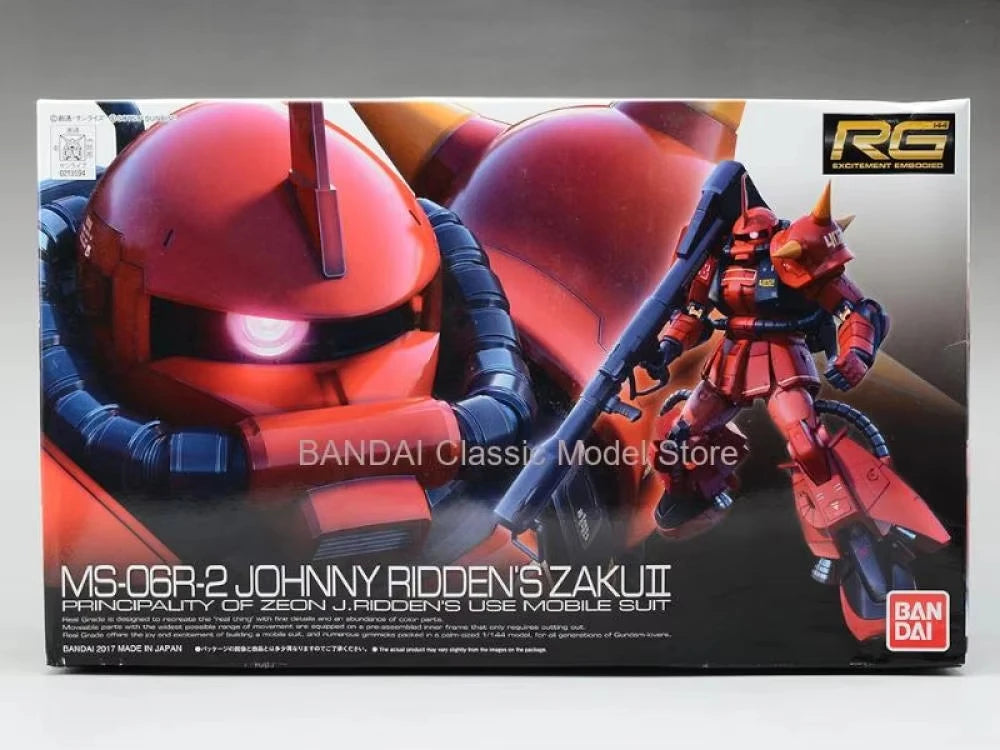 Bandai Gundam MS-06R-2 Zaku2 High Mobility Type Action Figures J.Ridden's Use Mobile Suit Variations Zaku Plastic Model Kit