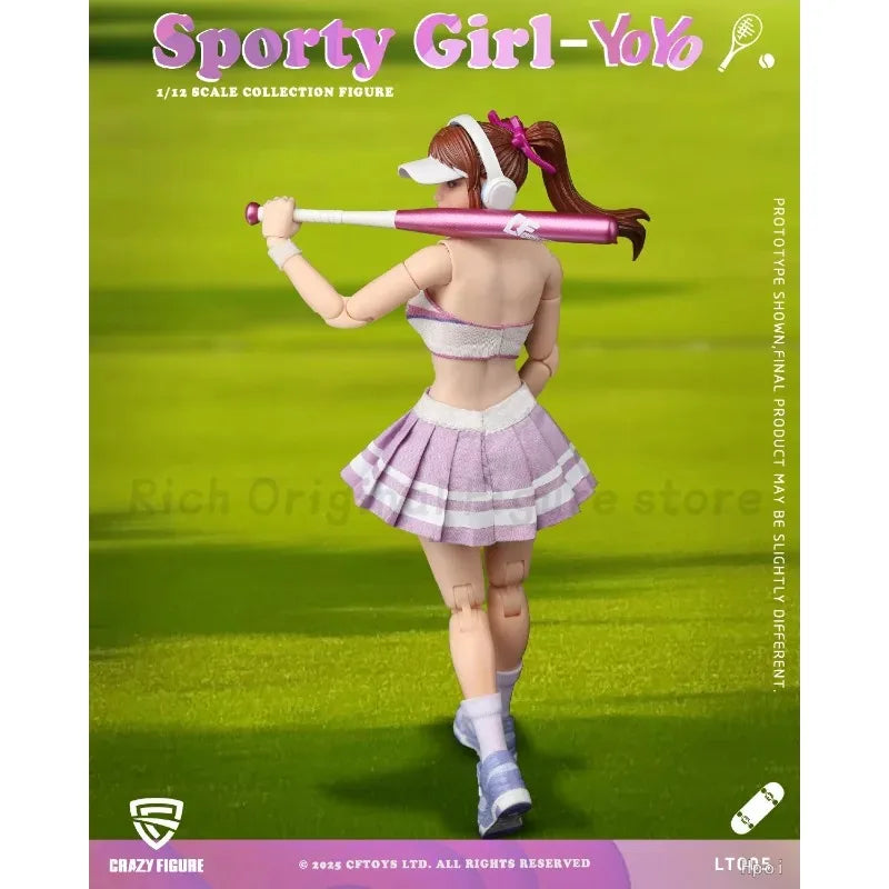 【In Stock】Original CRAZY FIGURE Sport Gir1-YOYO 1/12 SCALE COLLECTION FIGURE Model Toys Ornaments Figure Collection